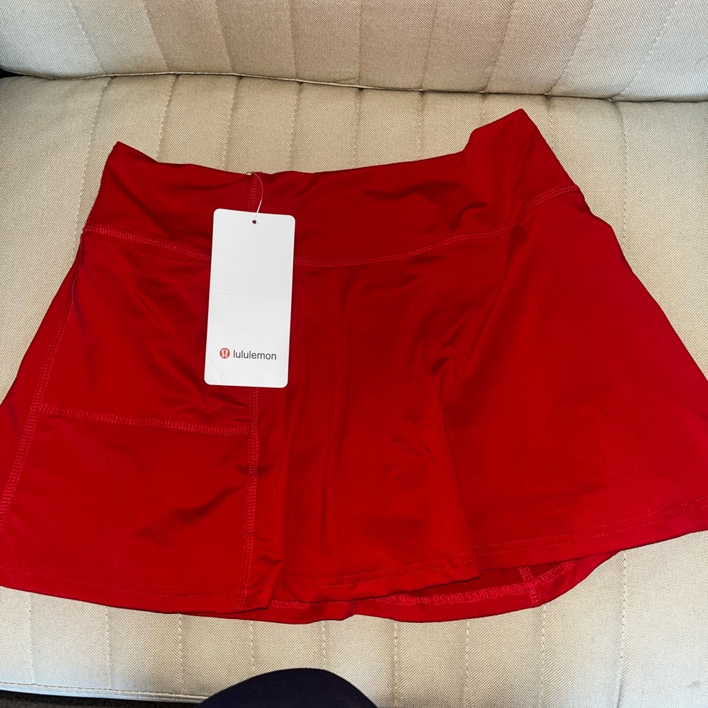 Lululemon Red Skirt
